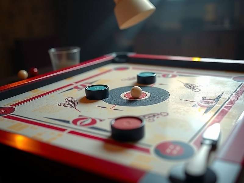 Carrom Pool Board Game - Professional Setup