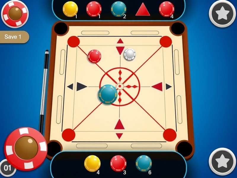 Carrom Pool Game Interface