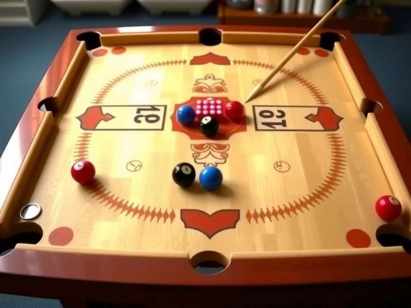 Carrom Pool Online Multiplayer गेम इंटरफेस