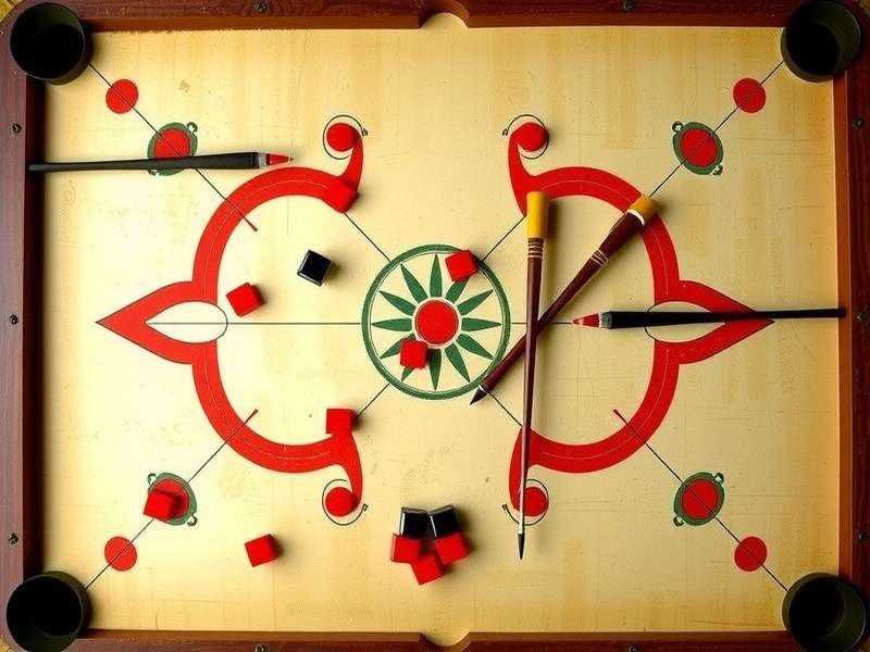 Carrom Pool Game Board