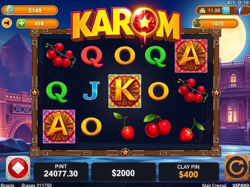 Carrom Pool Board with discs