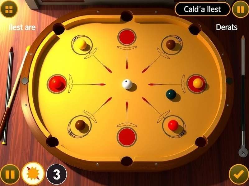 Carrom Pool gameplay strategy diagram