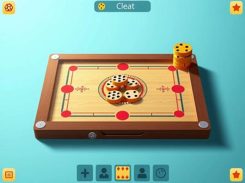 Professional Carrom Pool player aiming a strike