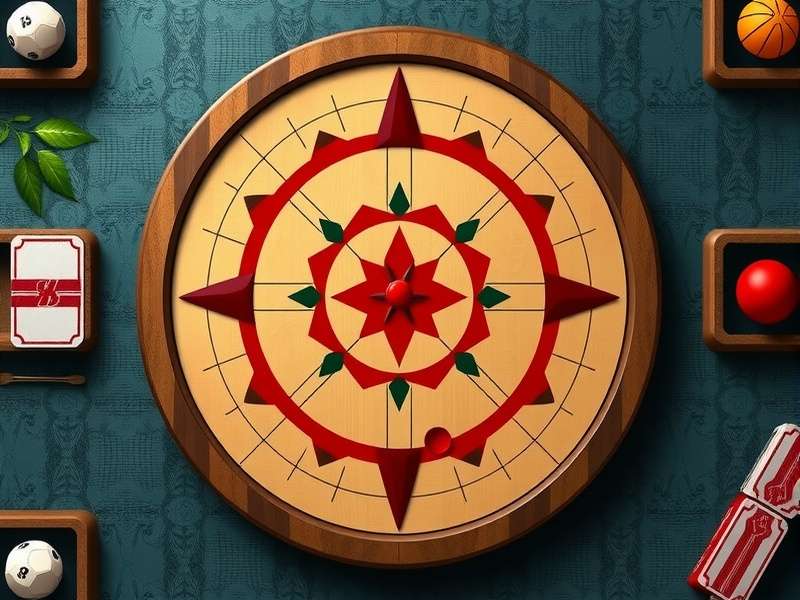 Close-up of a hand aiming the striker on a Carrom board