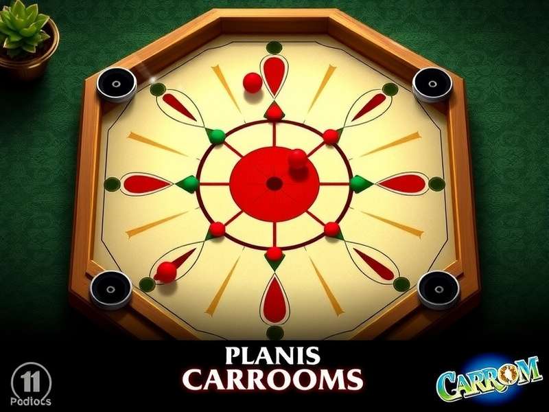 Two players engaging in a competitive online Carrom Pool match on mobile devices