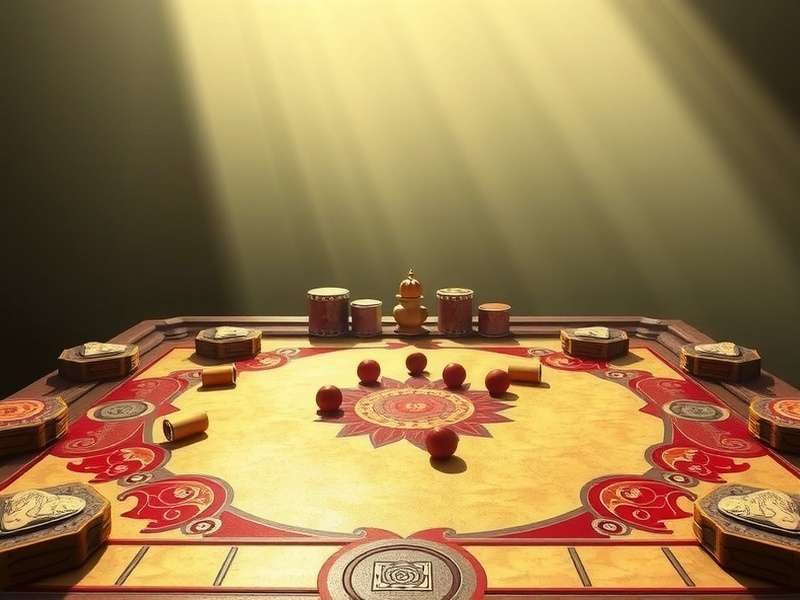 Diagram of Carrom trick shot angles and rebounds