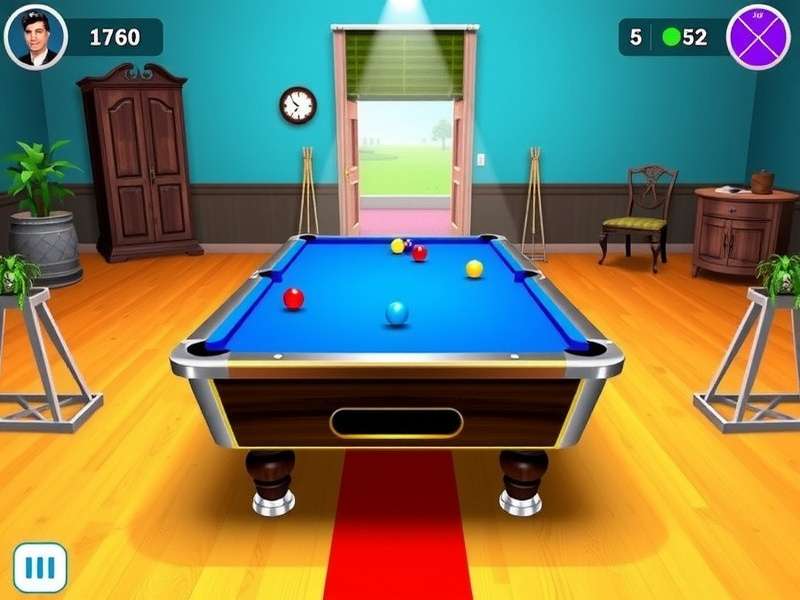 Close-up of a Carrom striker impacting discs on the digital board, illustrating force and angle