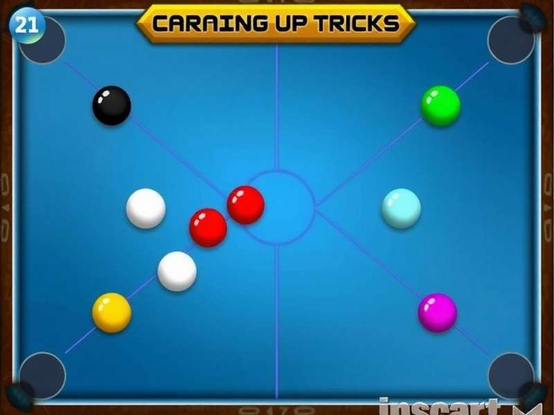 Professional Carrom Pool board setup with strikers and pieces