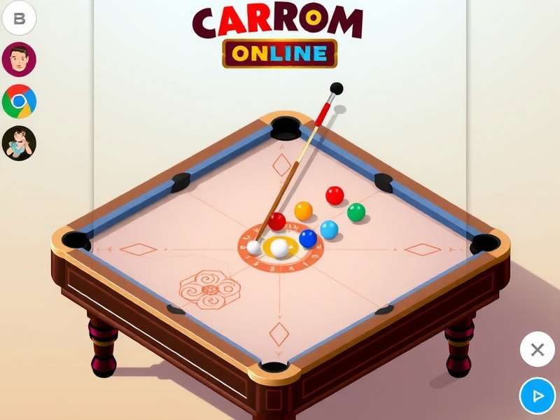 Carrom Pool disc game in action with players competing online