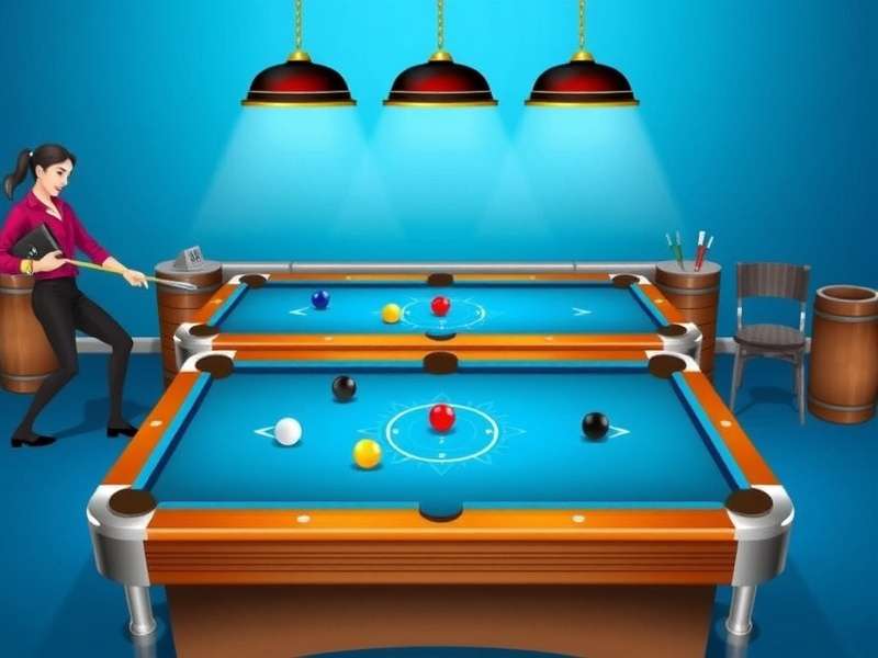 A digital Carrom Pool board with striker and coins in action