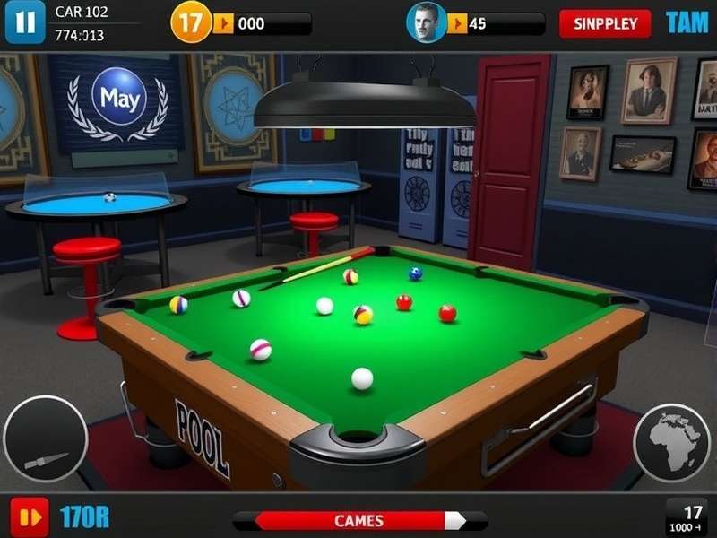 Expert Carrom Pool player executing a precision shot on digital board