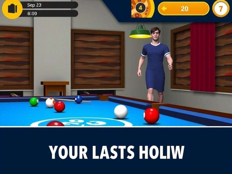 Carrom Pool Game on Laptop Screen