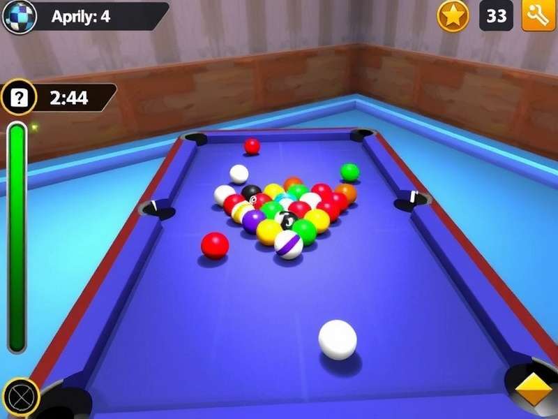 Carrom Pool Game interface on a large desktop monitor