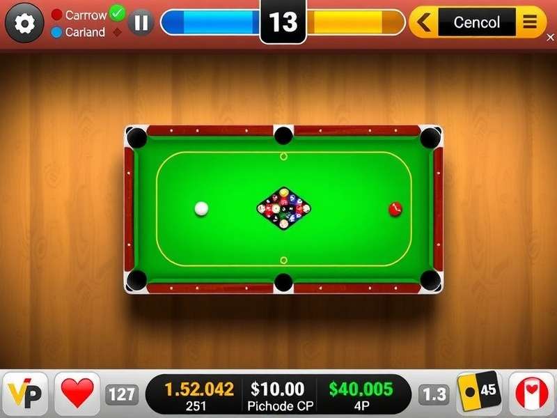 Carrom Pool game board with discs and striker - play online free with friends