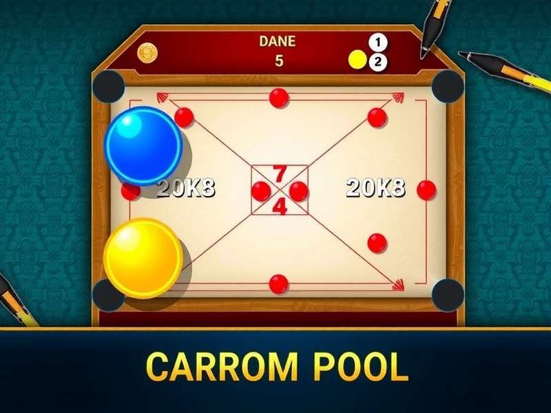 Carrom Pool: Disc Game online play interface in browser