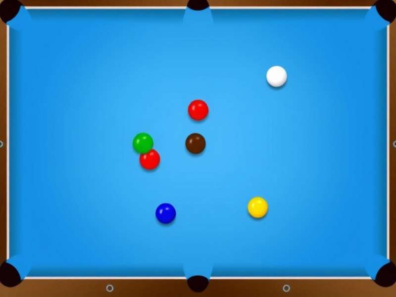 Carrom Pool disc game board with coins and striker in action