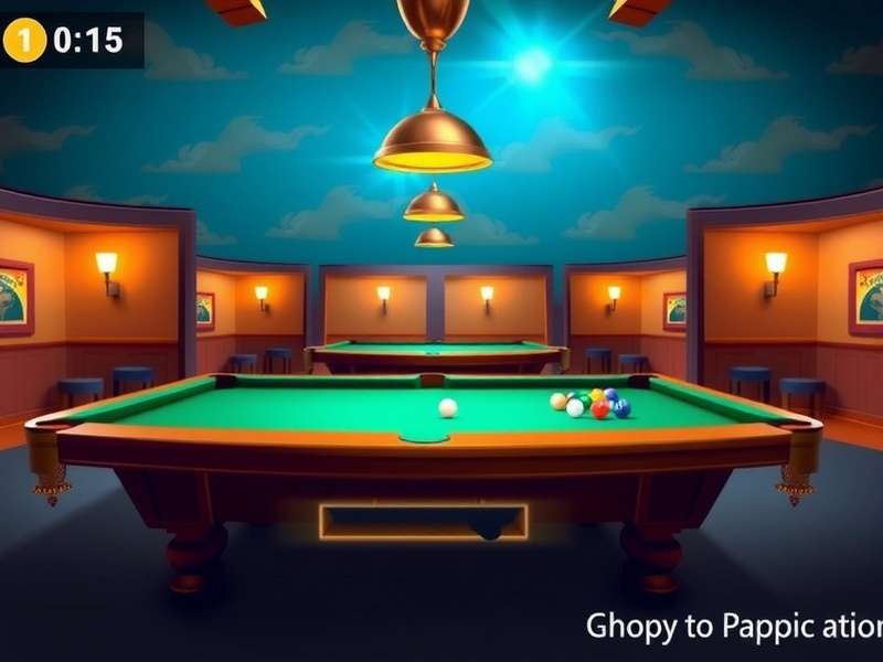 Carrom Pool Game Play – expert player making a precise trick shot on the board