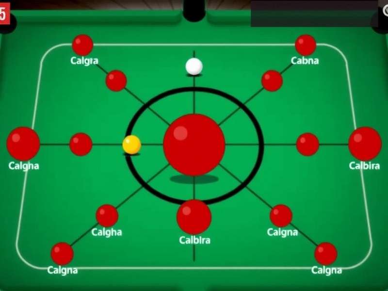 Carrom Pool trick shot board with discs in Tamil style